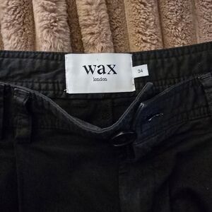 Wax London Black Chinos for Men